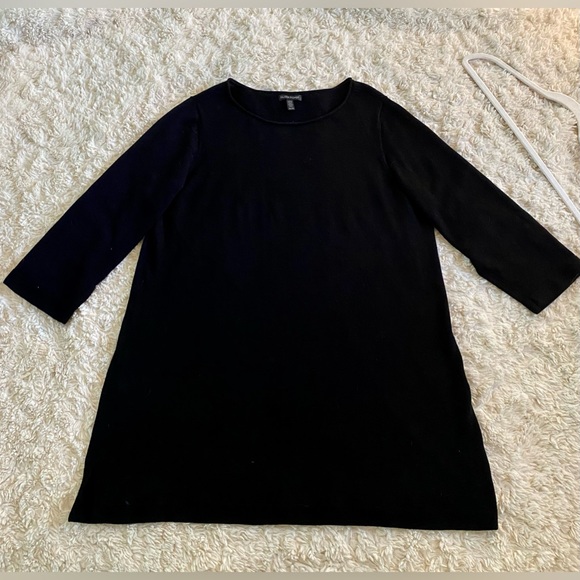Eileen Fisher 100% Merino Wool slight A-line tunic, 3/4 sleeves, barely worn. - Picture 1 of 8